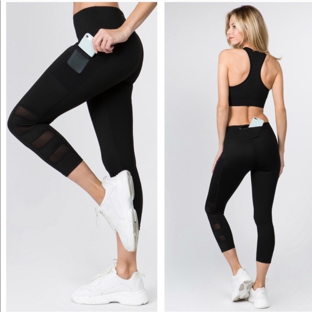 💪🏽MUST HAVE💪🏽 High Waist Mesh Detail Leggings